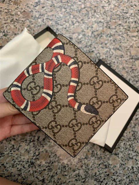 gucci snake wallet first copy|Gucci kingsnake men's wallet.